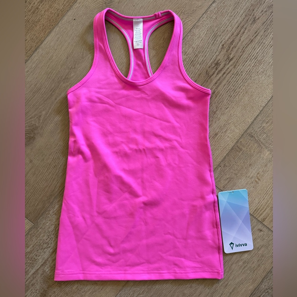 ivivva Girls Pink Racerback Tank Top - Size 10